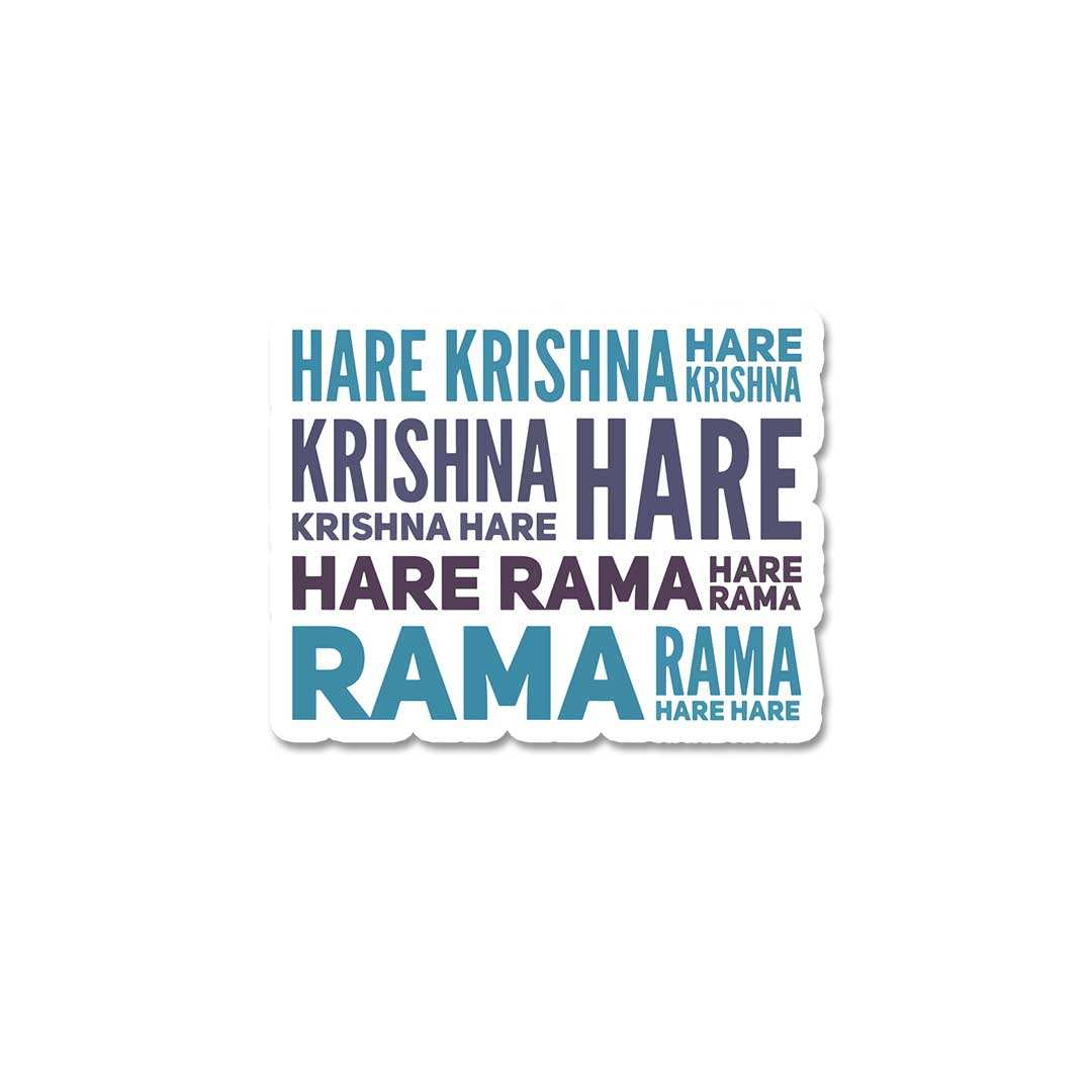 Hare Krishna Hare Rama Sticker