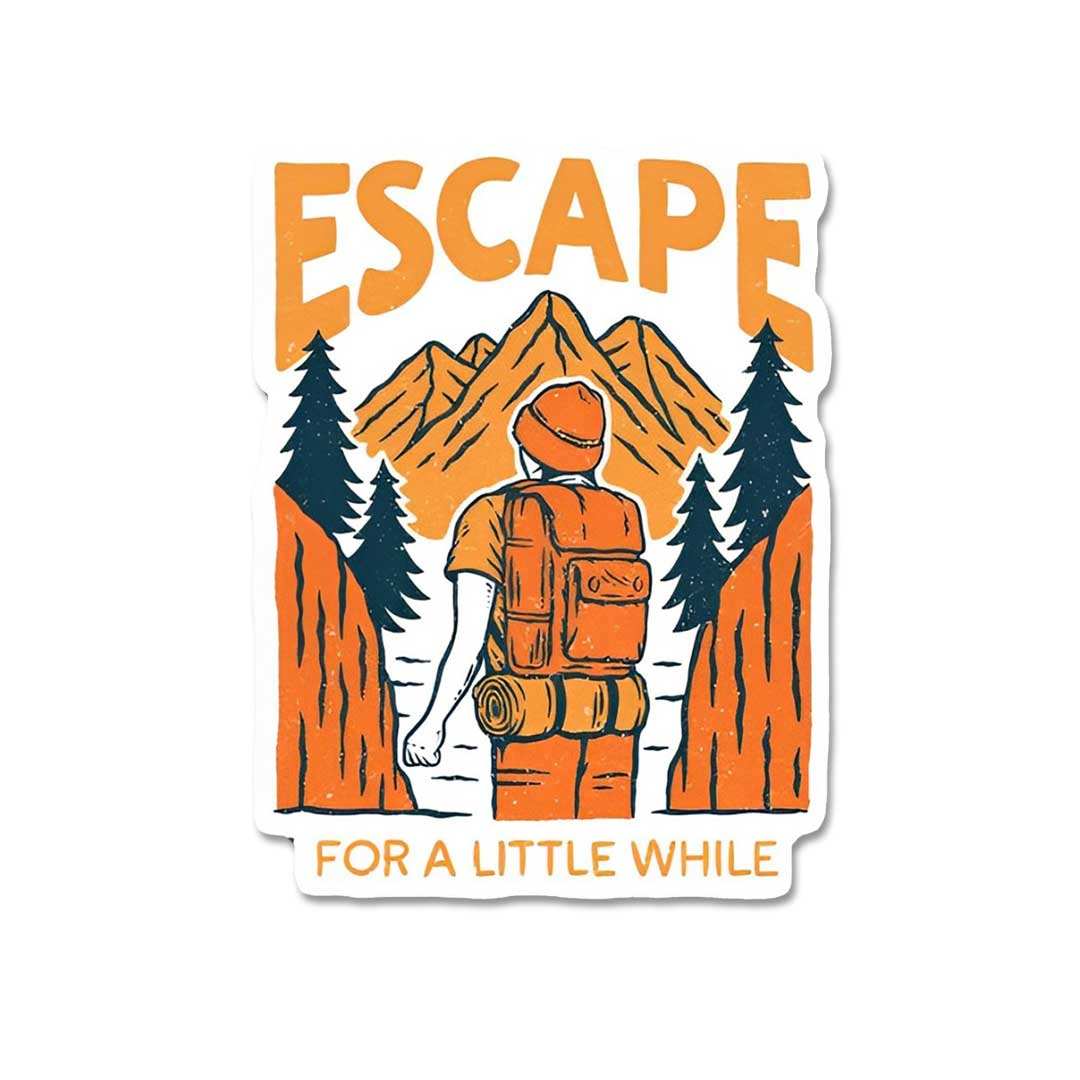 Escape For A Little While Sticker