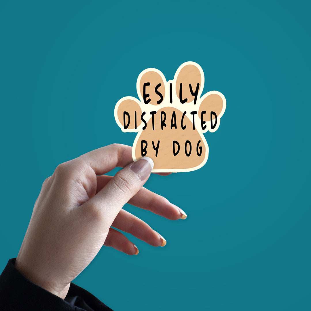 Distracted By Dog Sticker