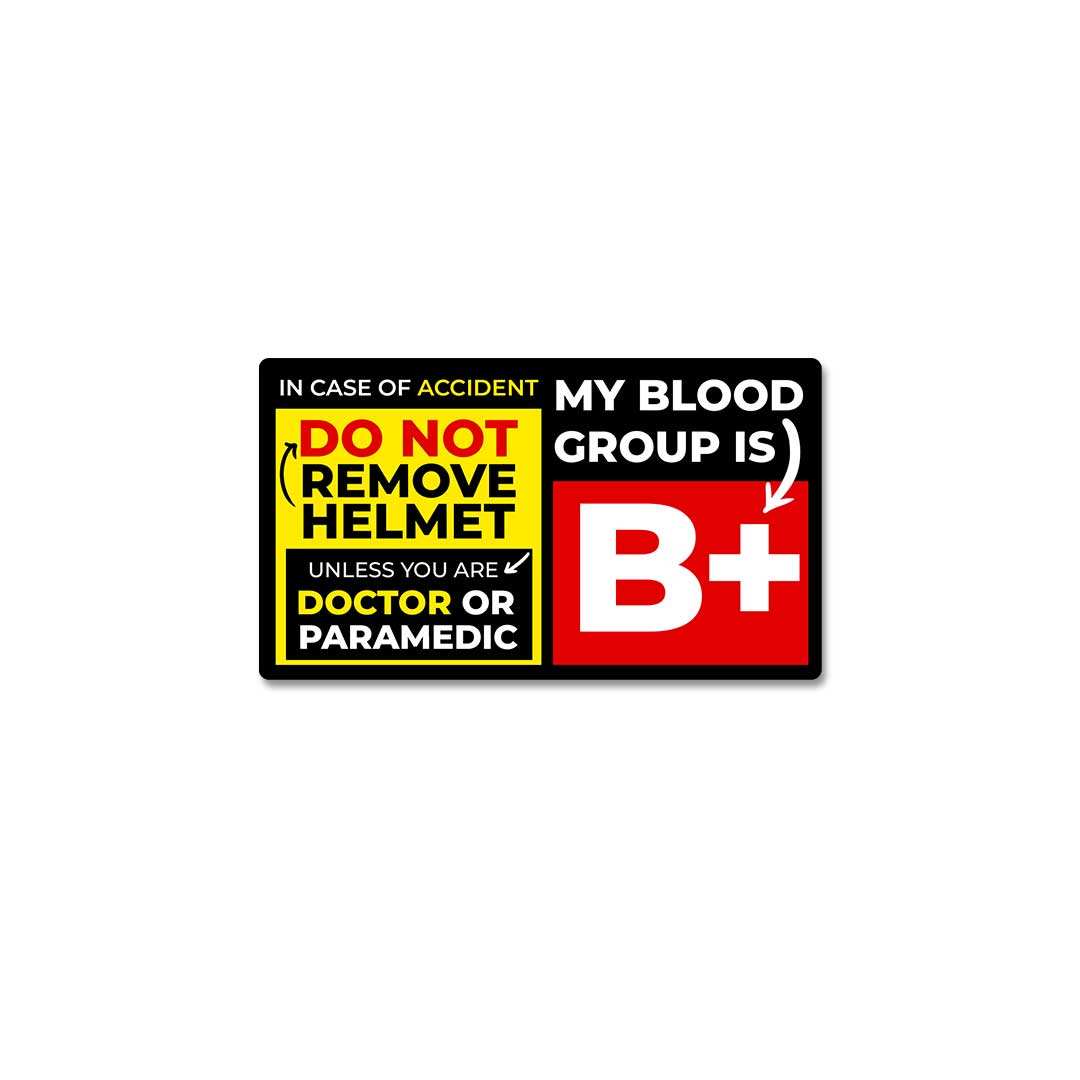 B Positive Sticker