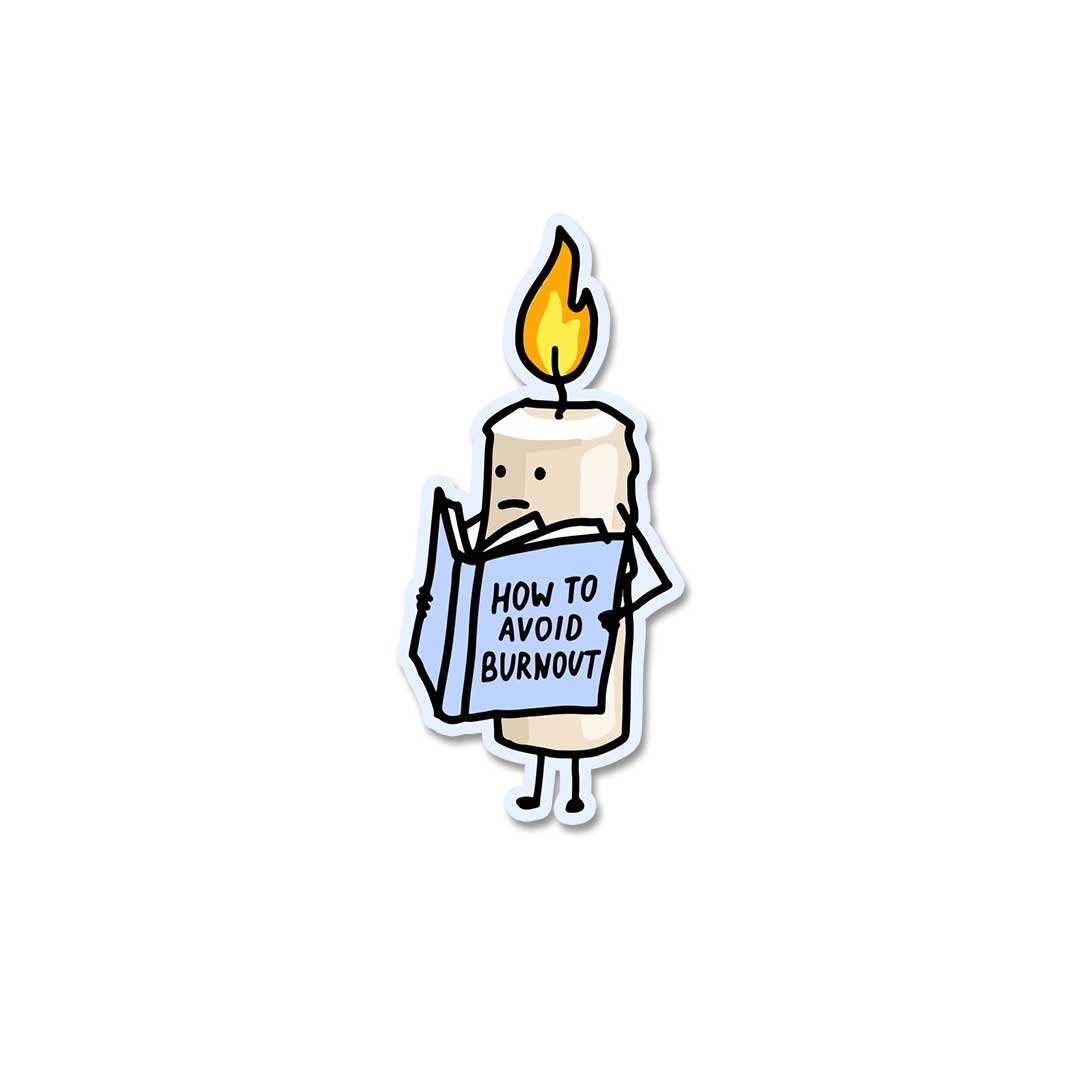 How To Avoid Burnout Sticker