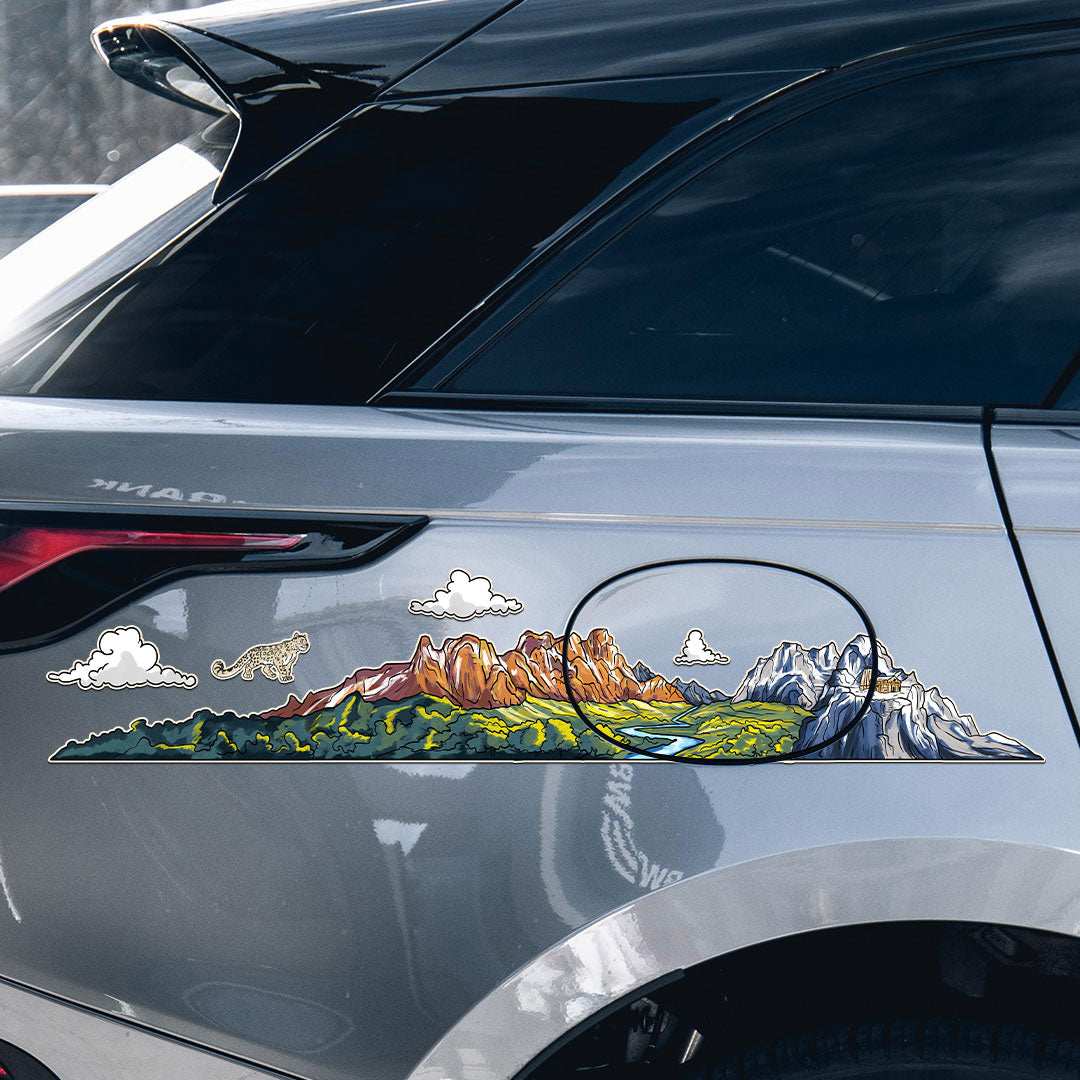 Into the mountains Infinity Sticker