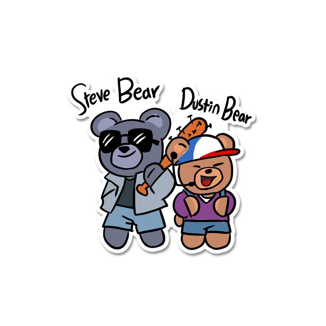 Steve Bear Dusty Bear Sticker