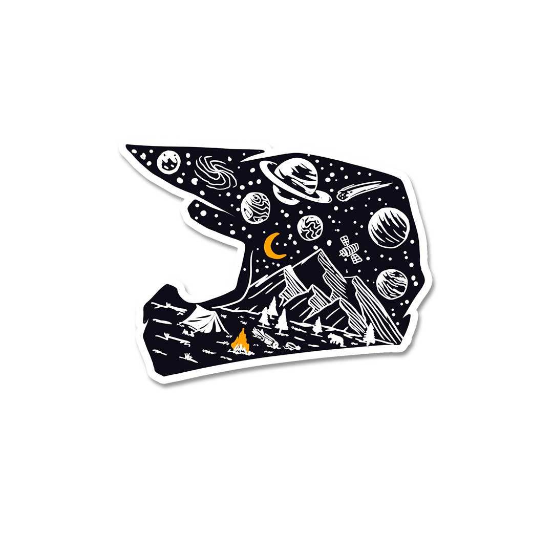 Midnight Hemet Sticker
