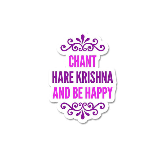 Chant Krishna And Be Happy  Sticker