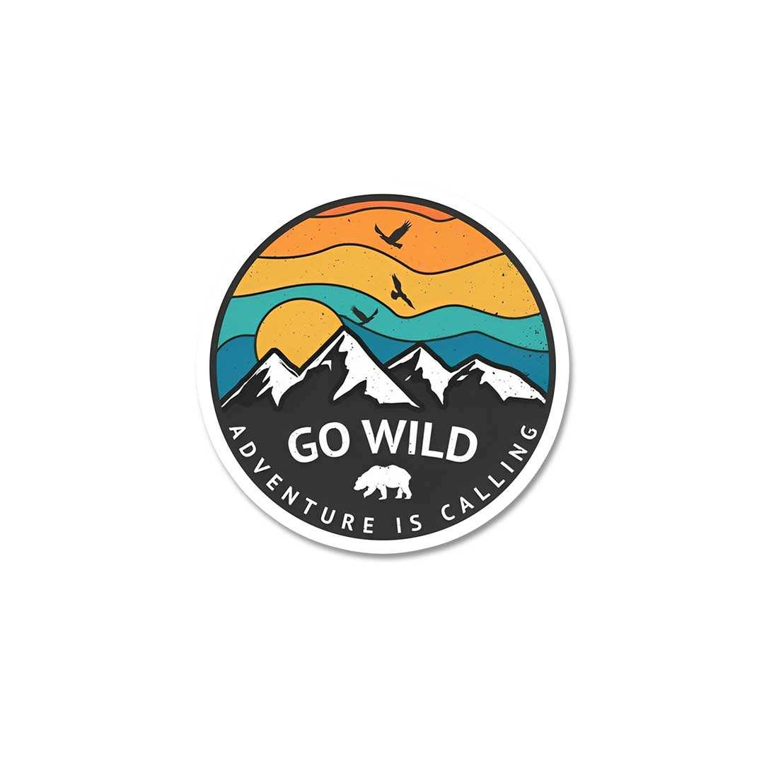 Go Wild Adventure Is Calling Sticker