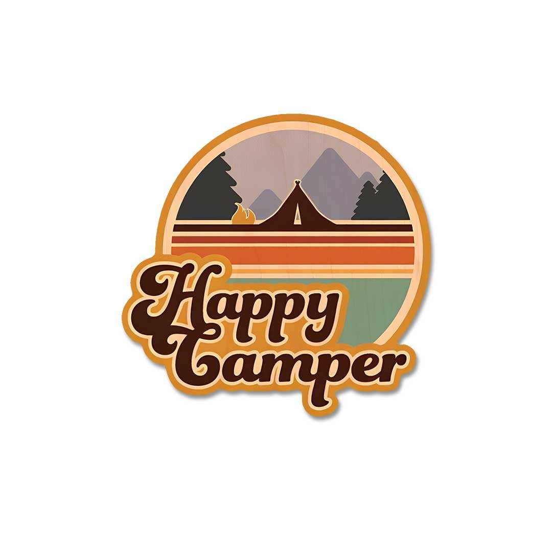 Happy Camper Sticker