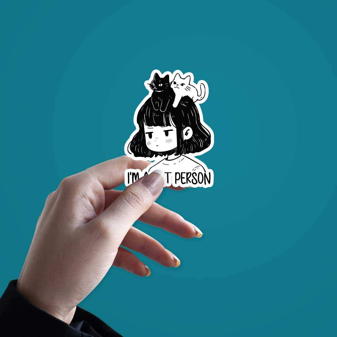 I'M A Cat Person Sticker