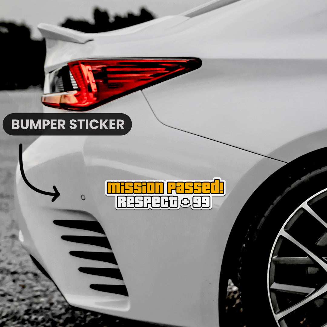 Mission Passed Bumper Sticker