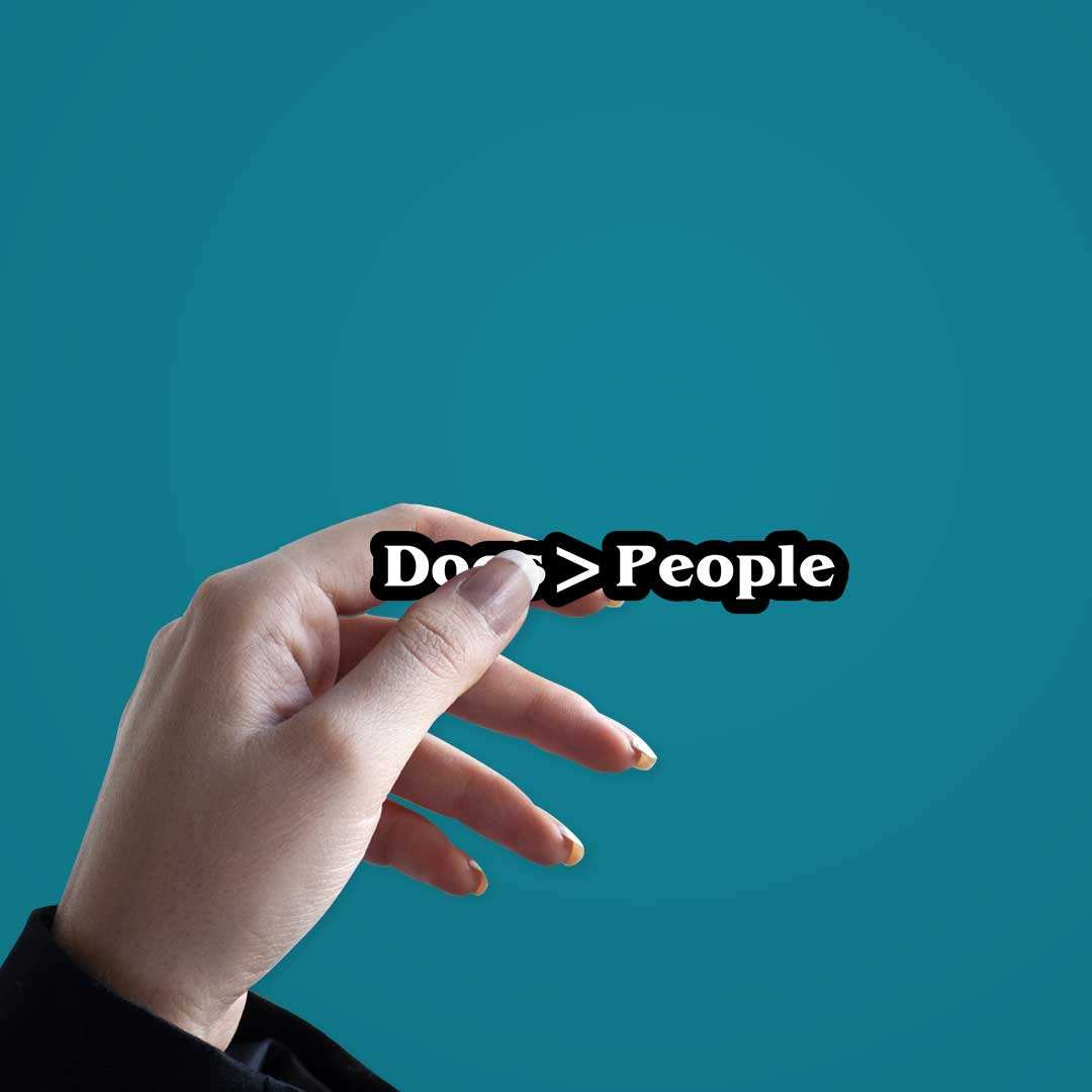 Dogs & People Sticker
