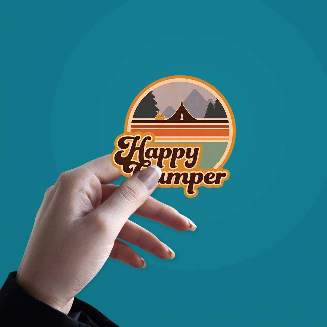 Happy Camper Sticker