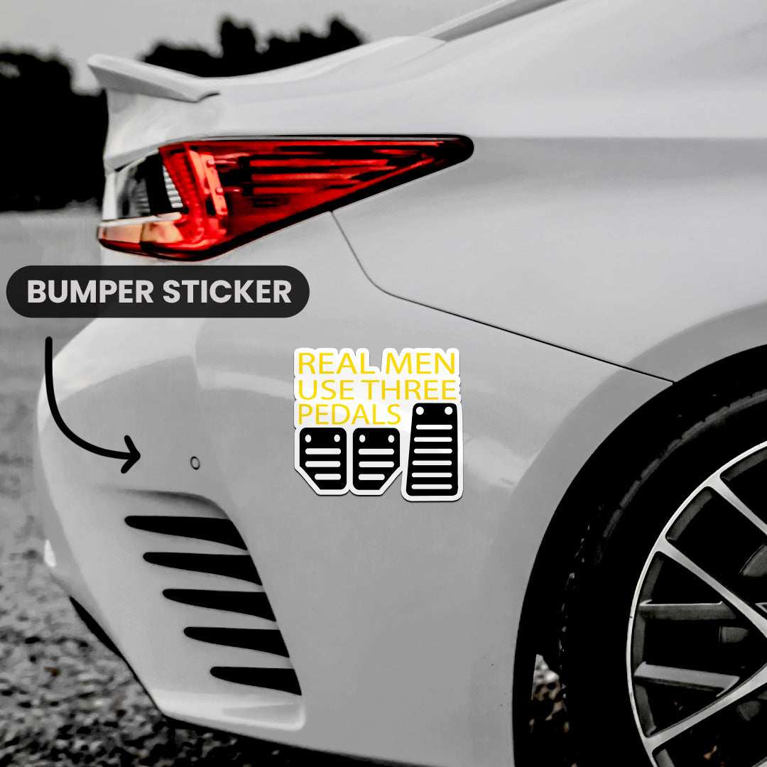 Real Men Bumper Sticker