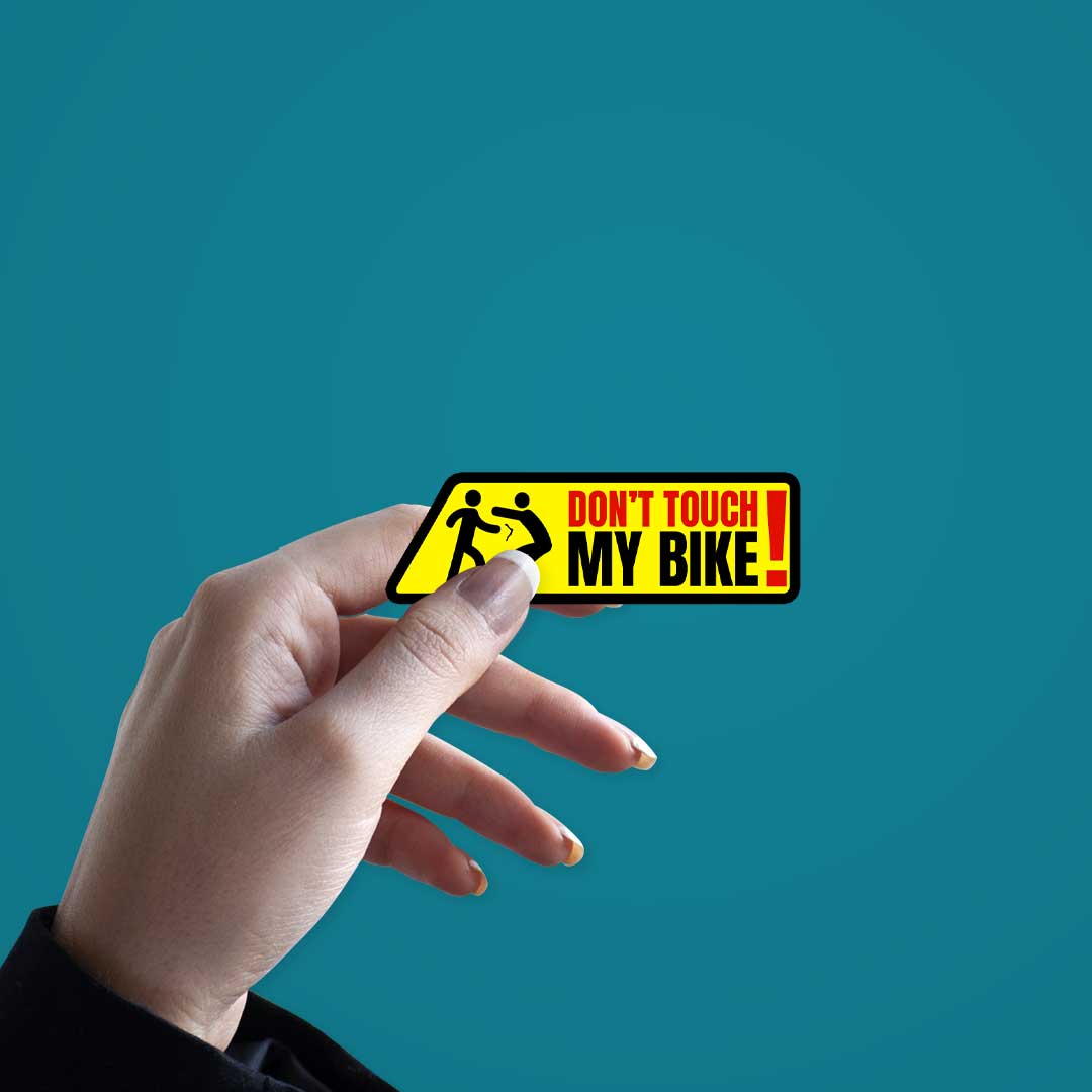Don'T Touch My Bike Sticker