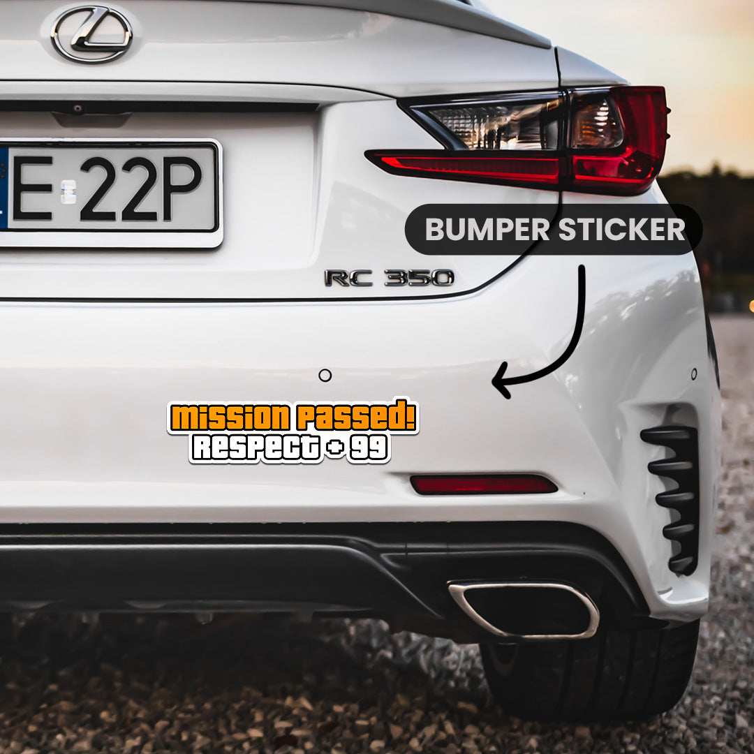 Mission Passed Bumper Sticker