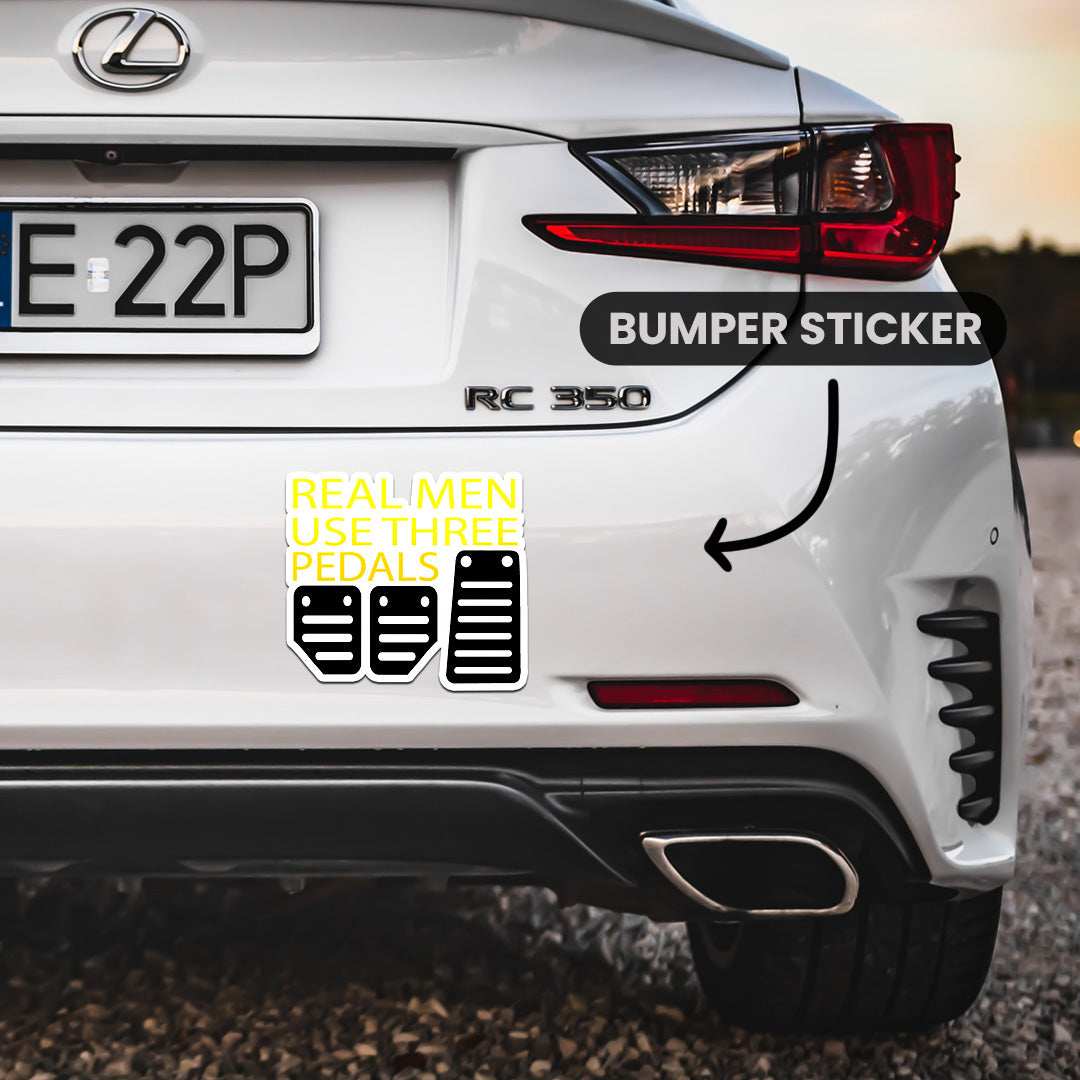 Real Men Bumper Sticker