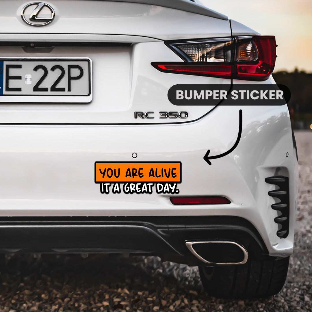 You Are Alive Bumper Sticker