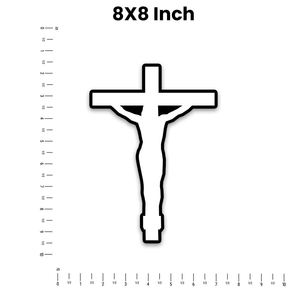 Jesus Cross Bumper Sticker