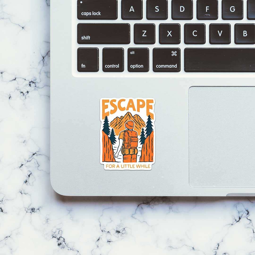 Escape For A Little While Sticker