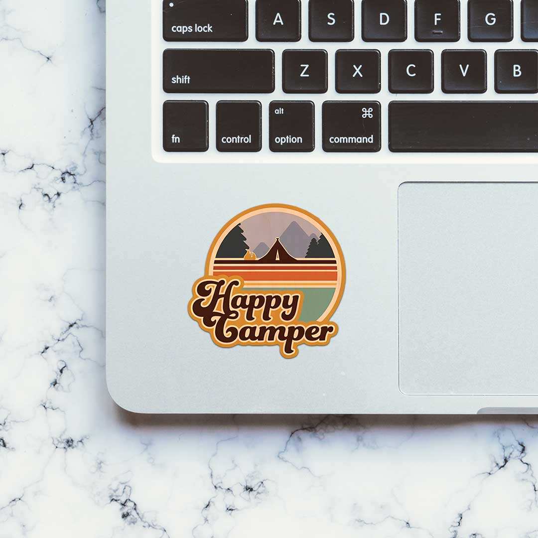 Happy Camper Sticker