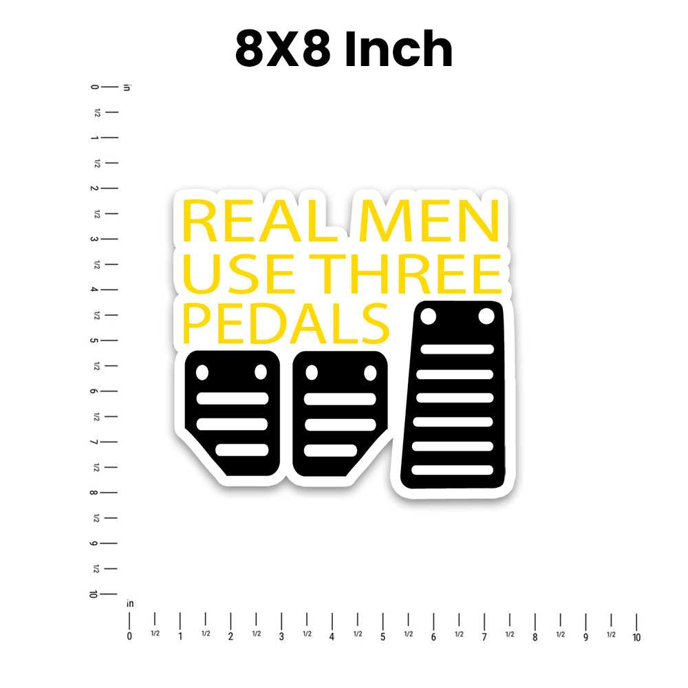 Real Men Bumper Sticker
