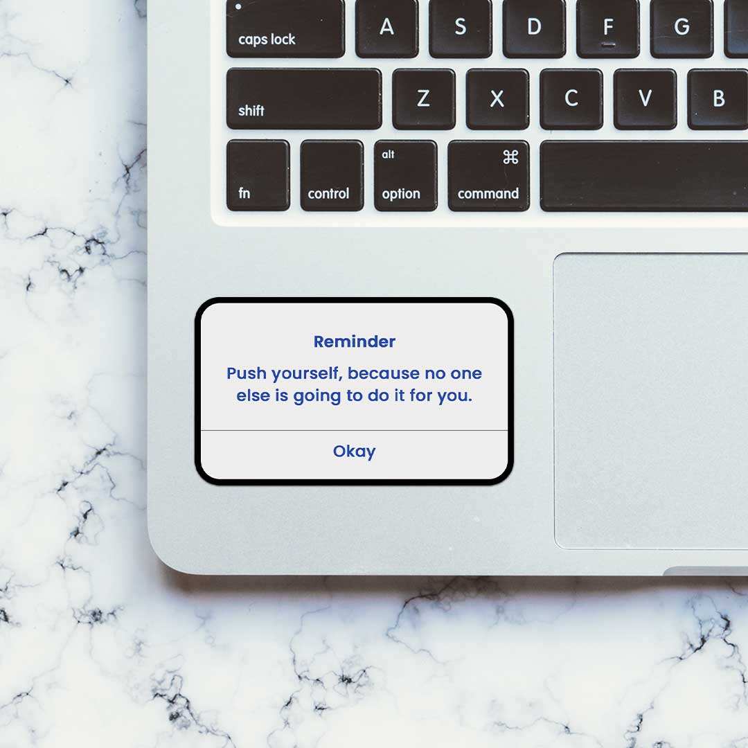 Push Yourself Sticker