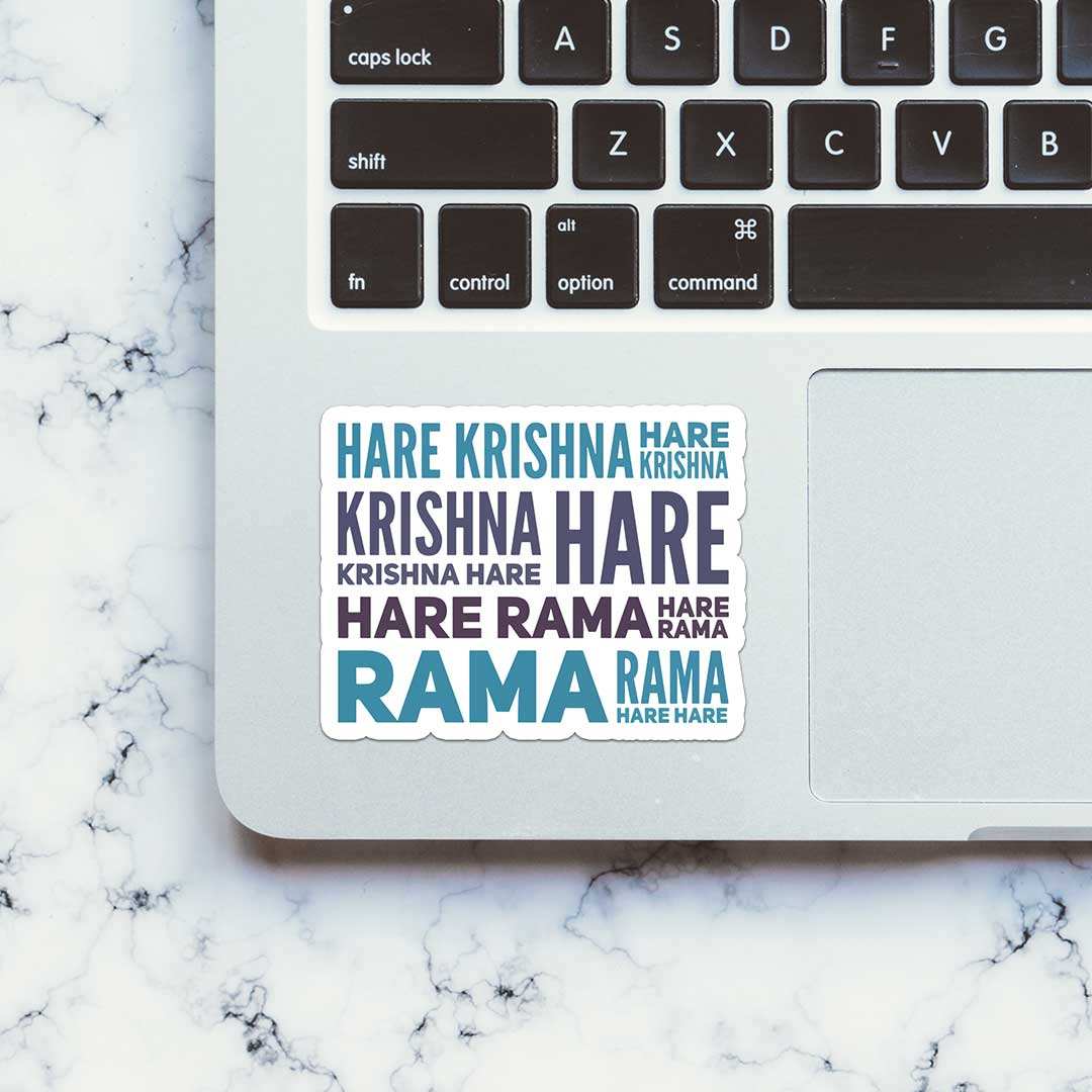Hare Krishna Hare Rama Sticker