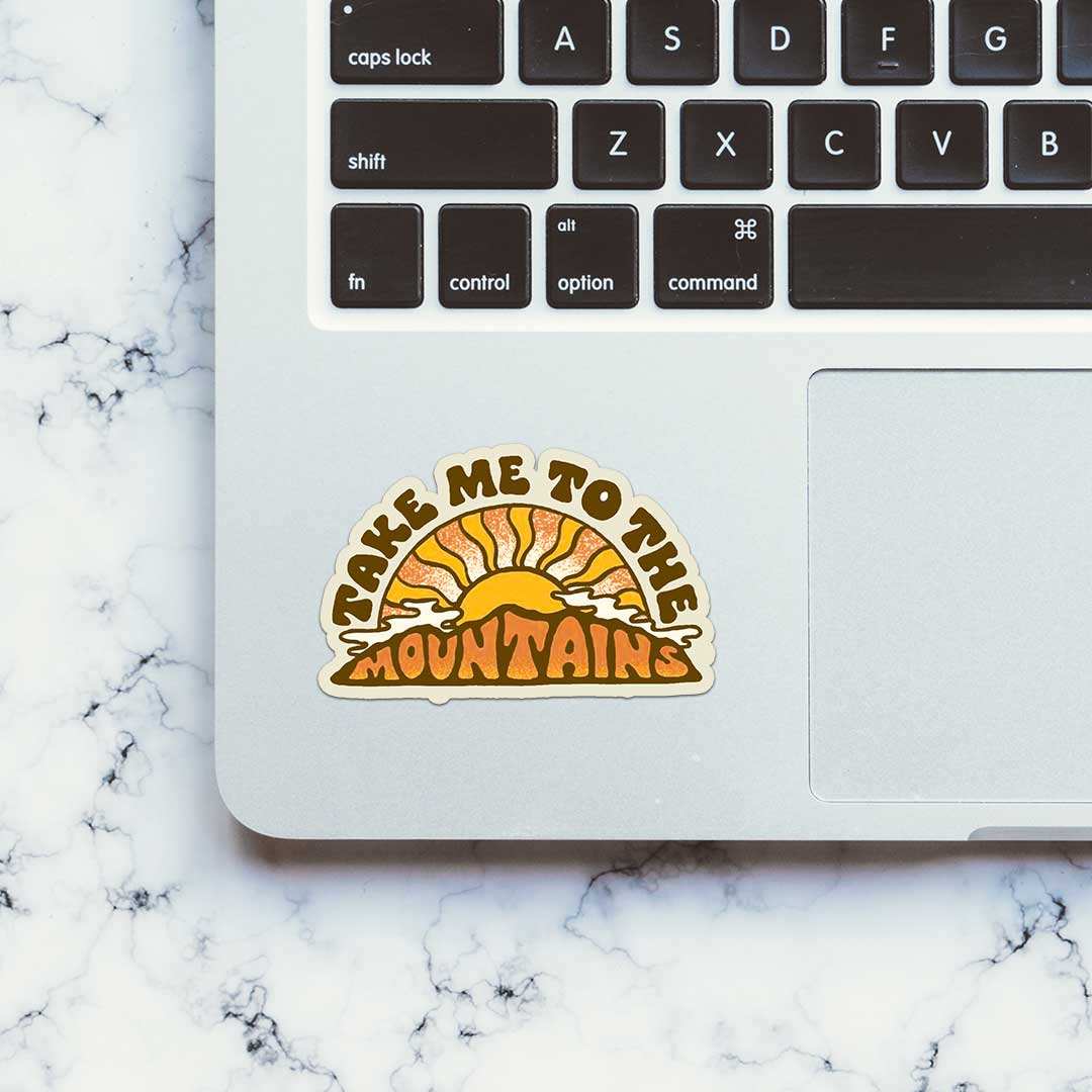 Take Me To The Mountains Sticker