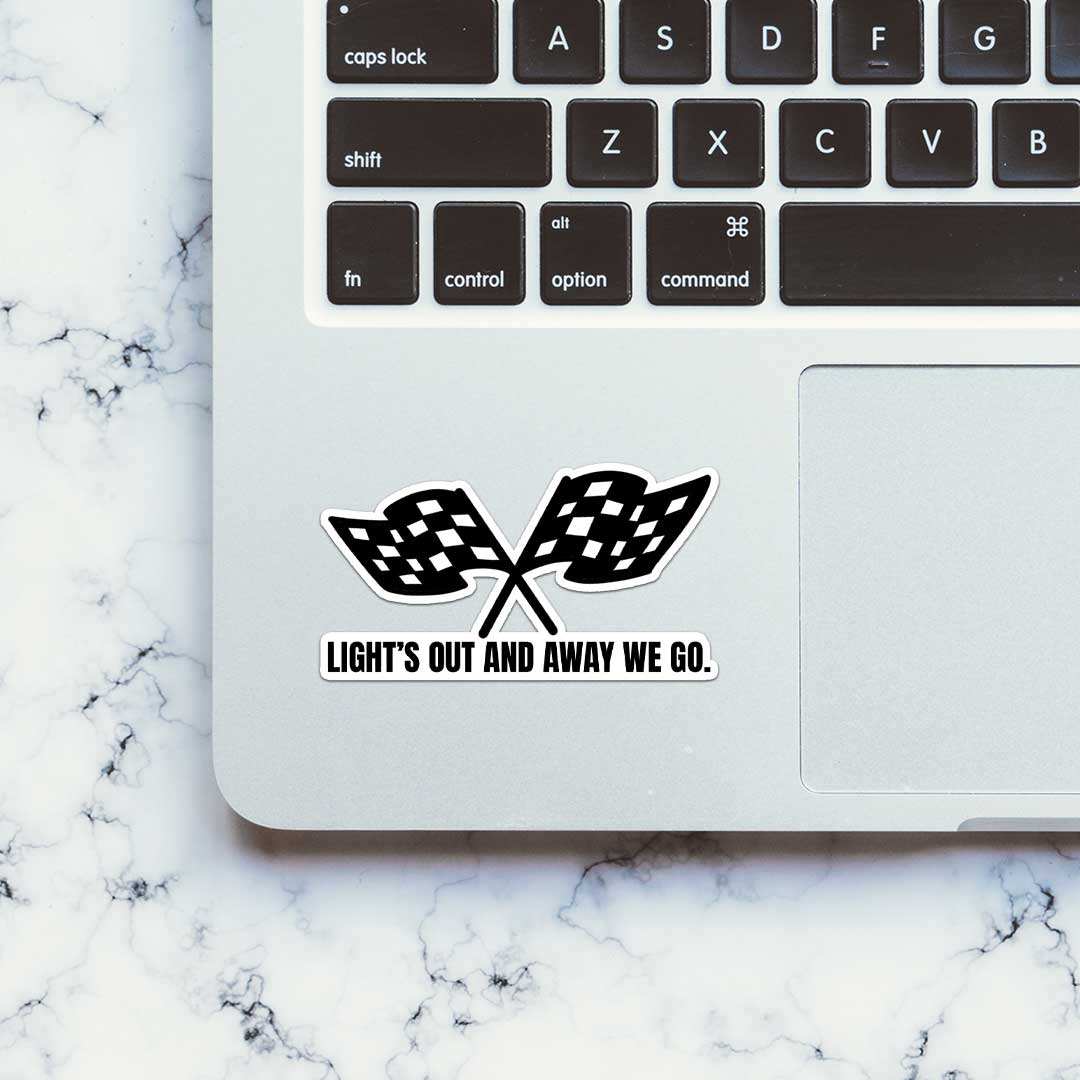 Light'S Out And Away We Go Sticker