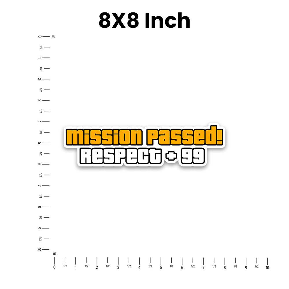 Mission Passed Bumper Sticker