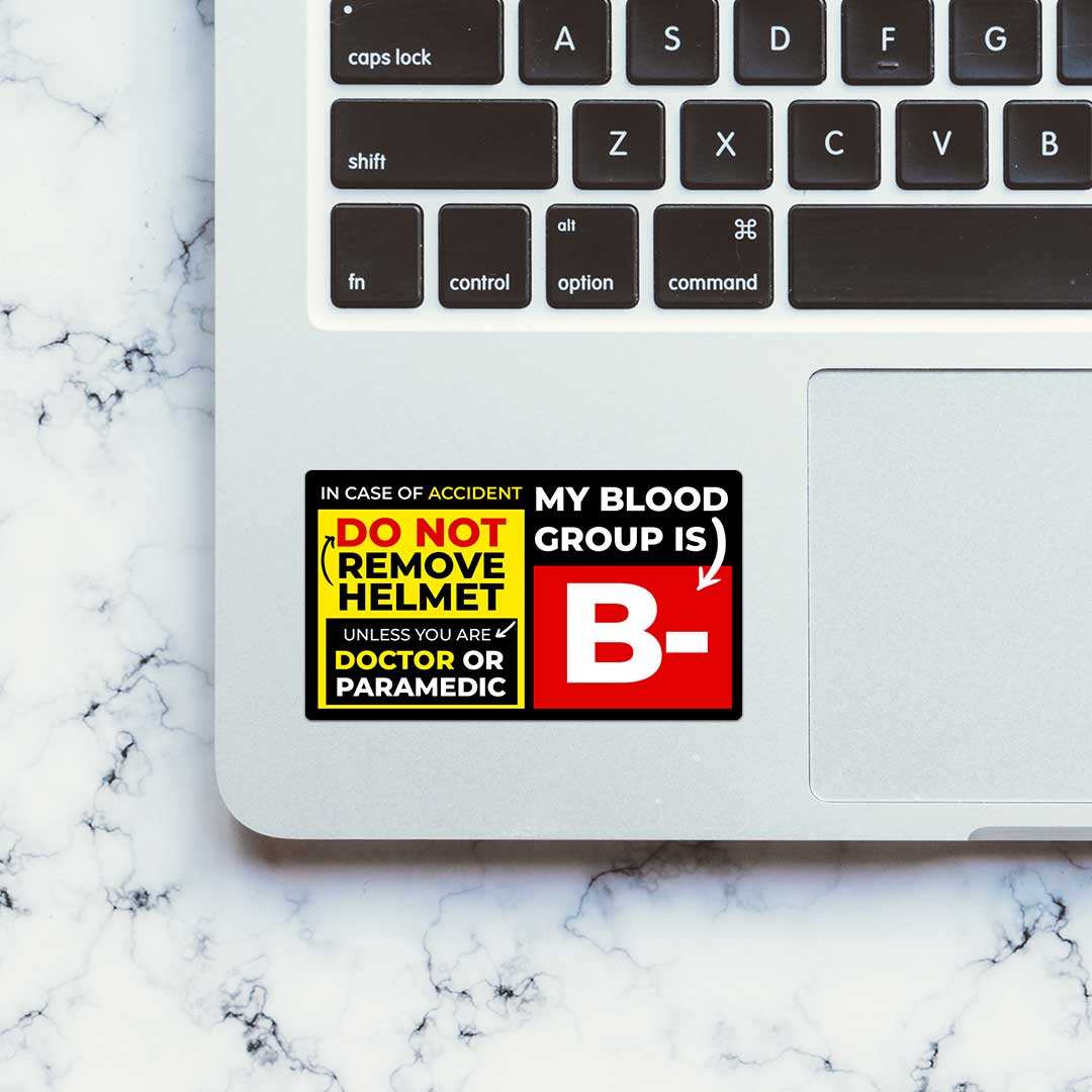 B Negative Sticker