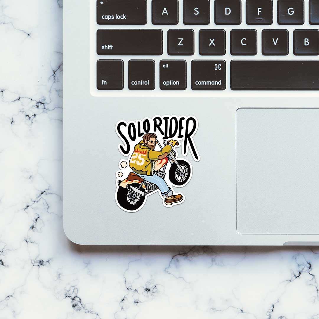 Solo Rider Sticker