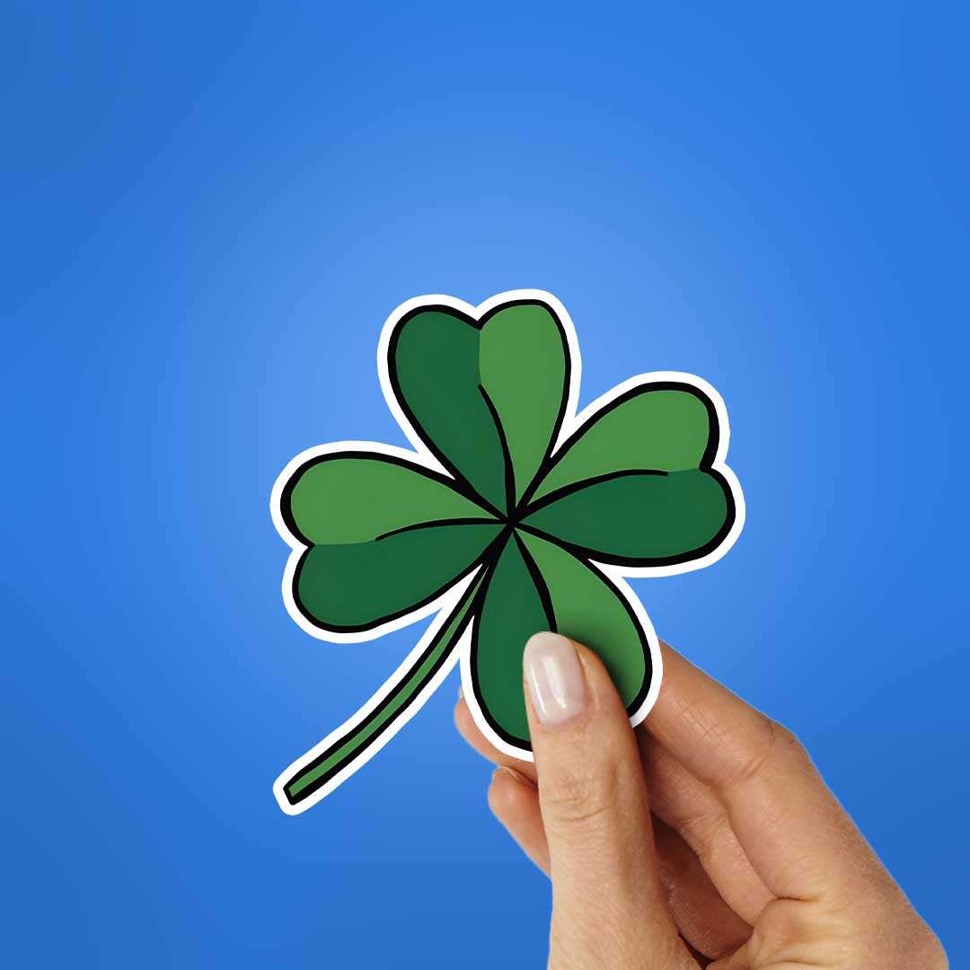 Four-Leaf Clover Sticker
