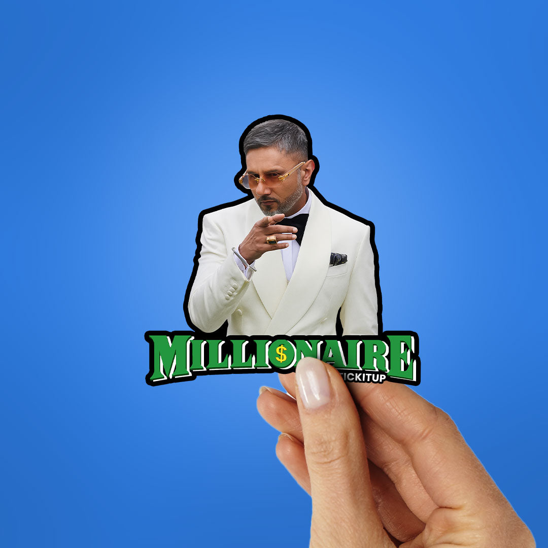 YO YO MILLIONAIR Sticker| STICK IT UP