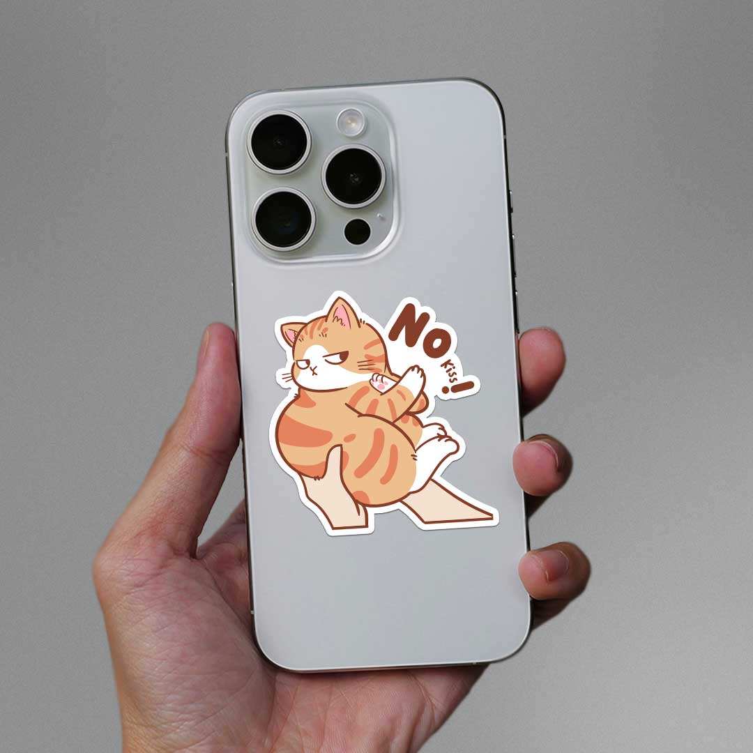 No Kiss Sticker