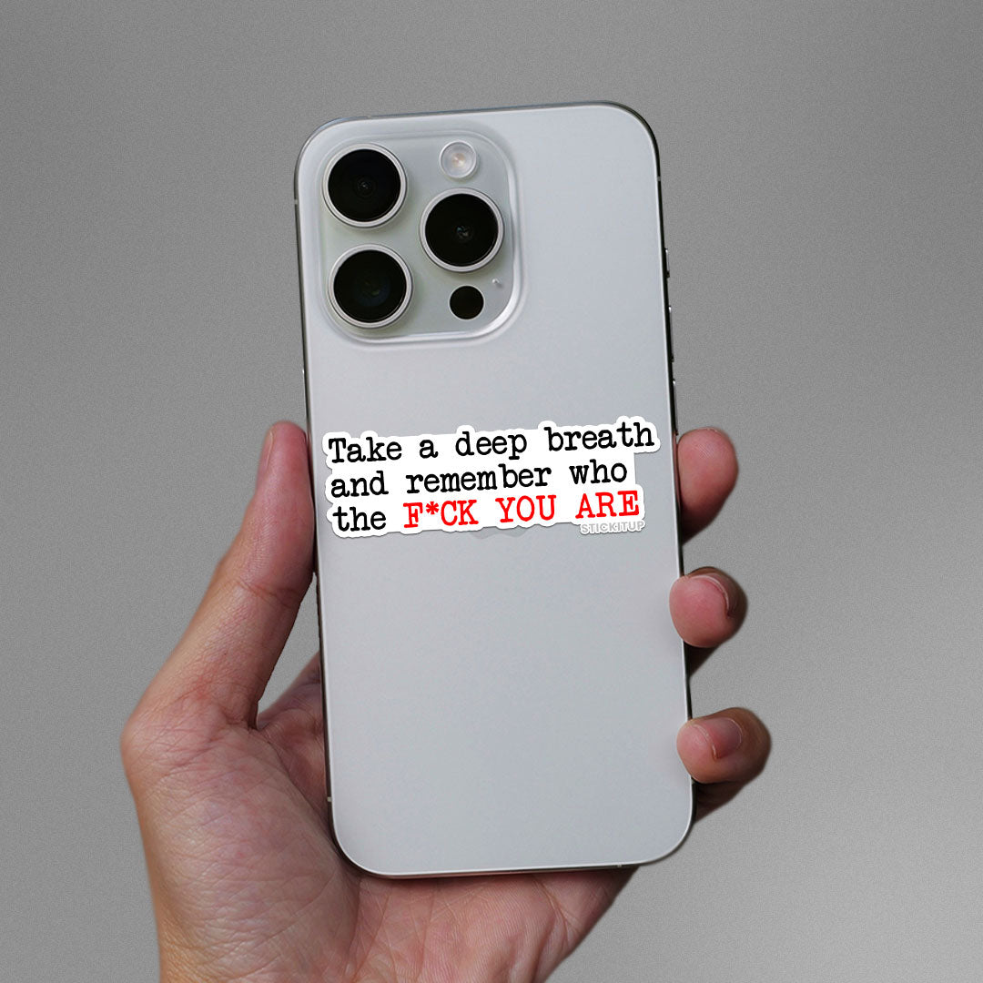 Take A Deep Breath Sticker