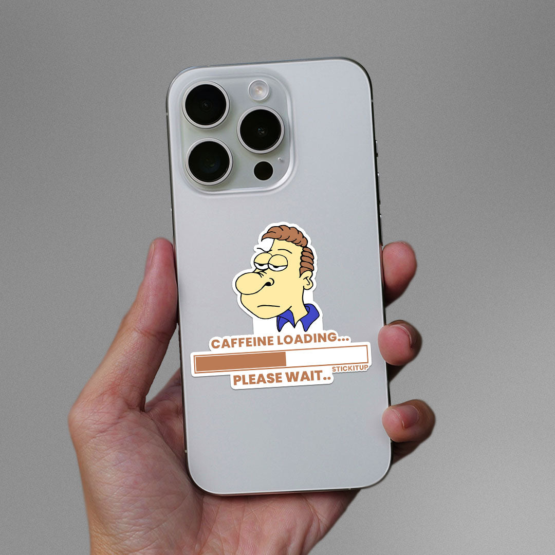 Caffeine loading Sticker