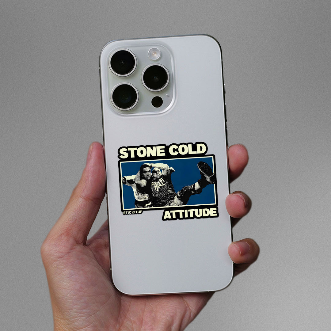 STONE COLD ATTITUDE Sticker| STICK IT UP