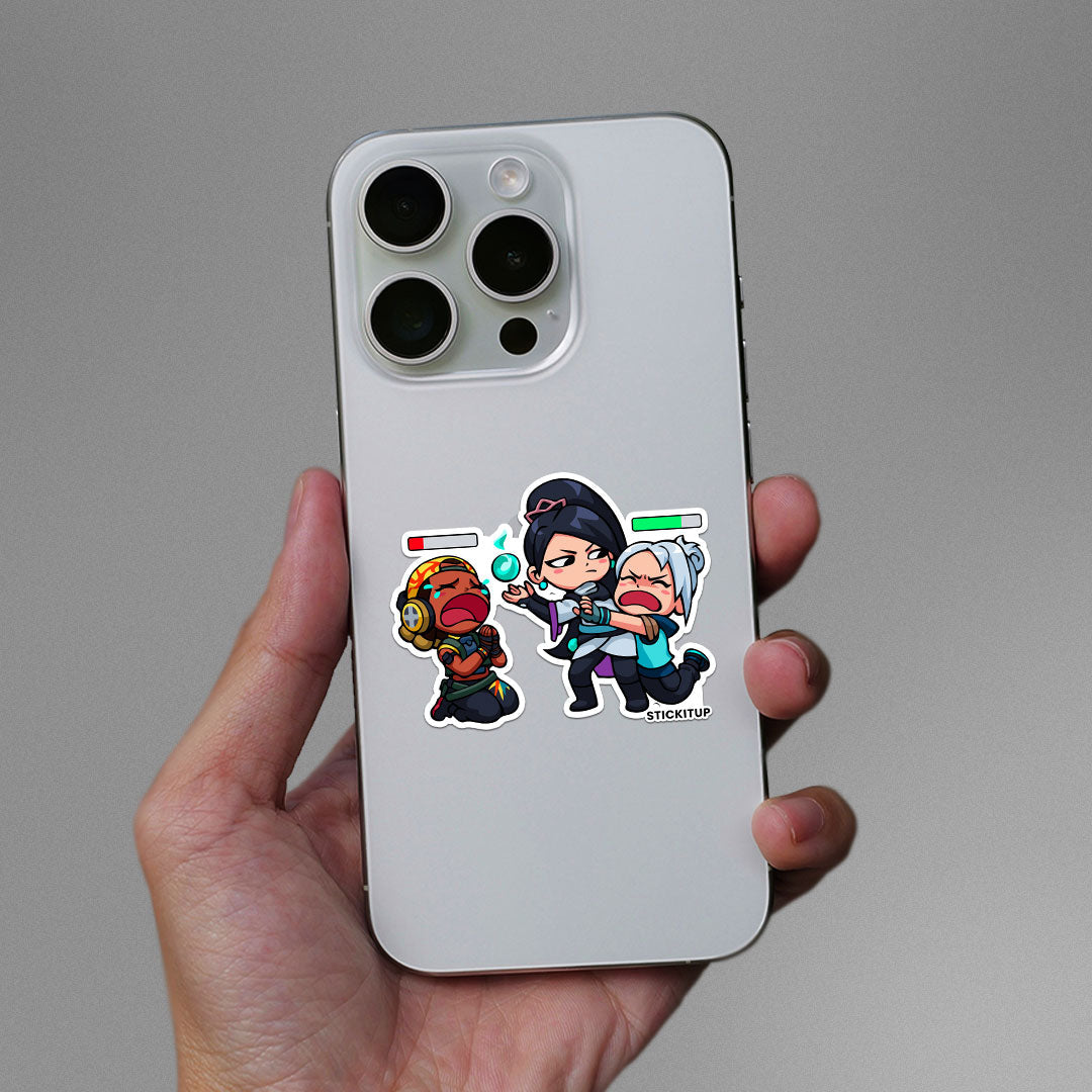 RAZE VS JETT Sticker| STICK IT UP