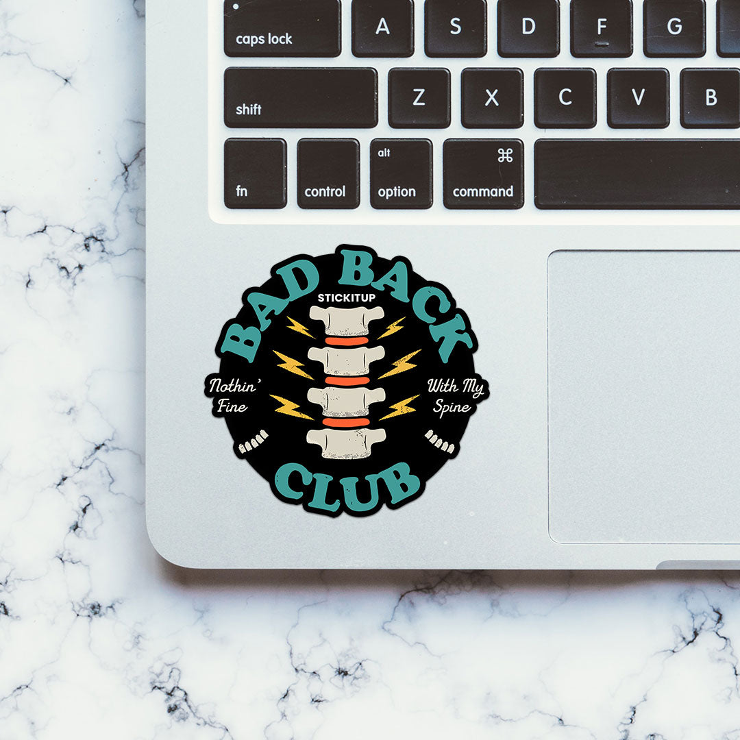 Bad Back Club Sticker