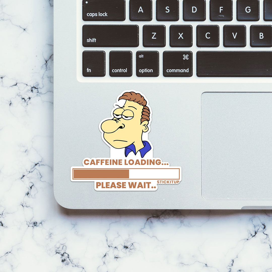Caffeine loading Sticker