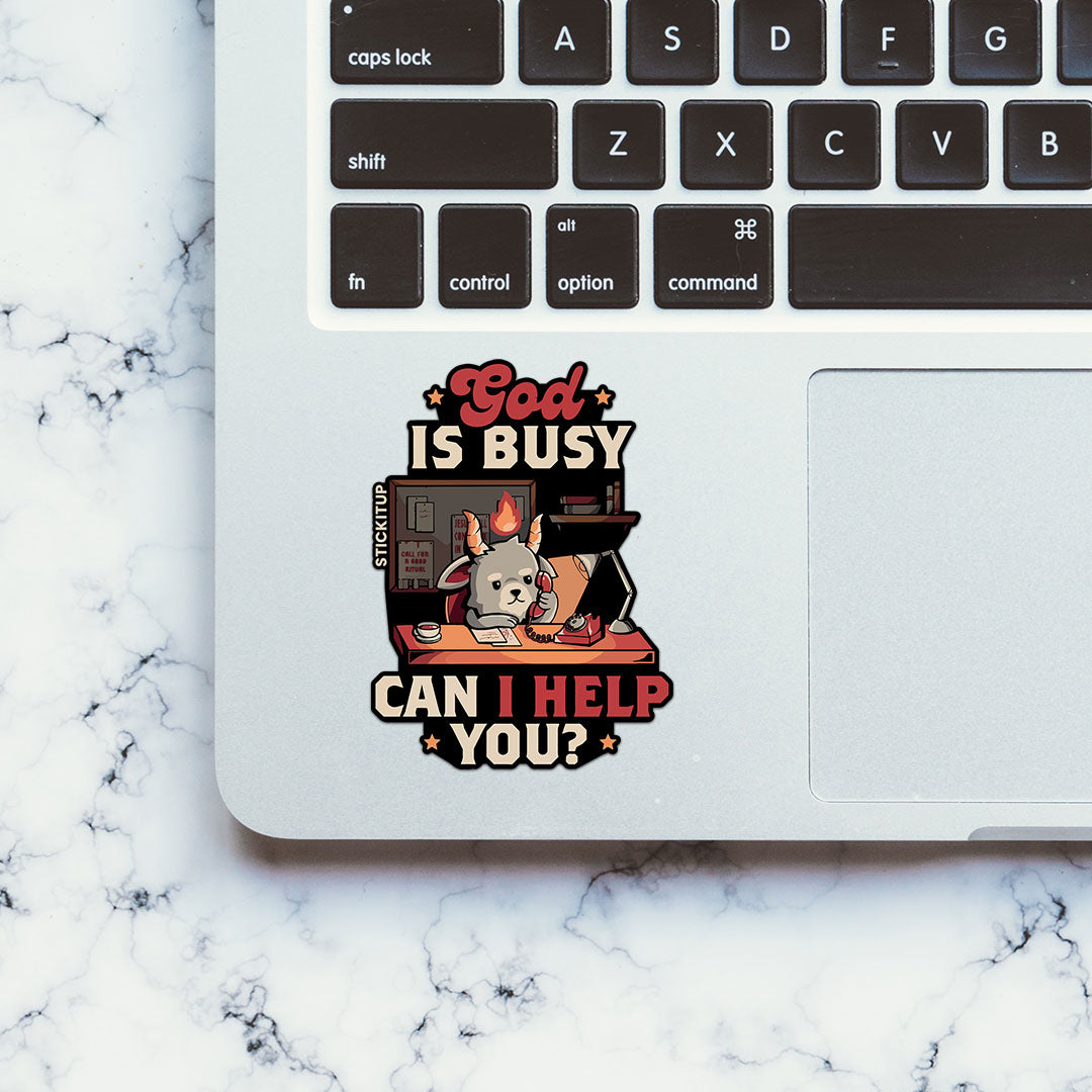Can I Help You Sticker