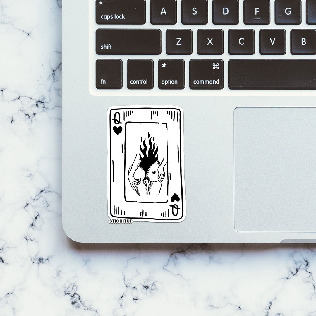 BURN CARD QUEEN Sticker| STICK IT UP