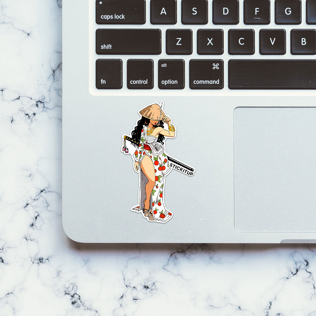 Katana Girl Sticker