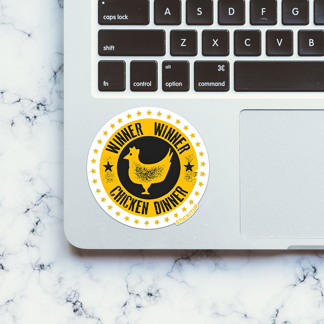 WINNER WINNER CHICKEN DINNER Sticker| STICK IT UP