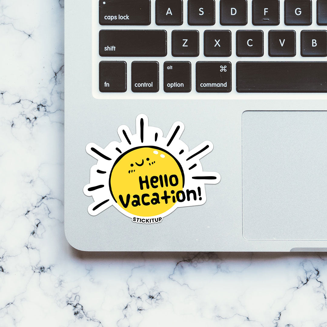 Hello Vacation Sticker