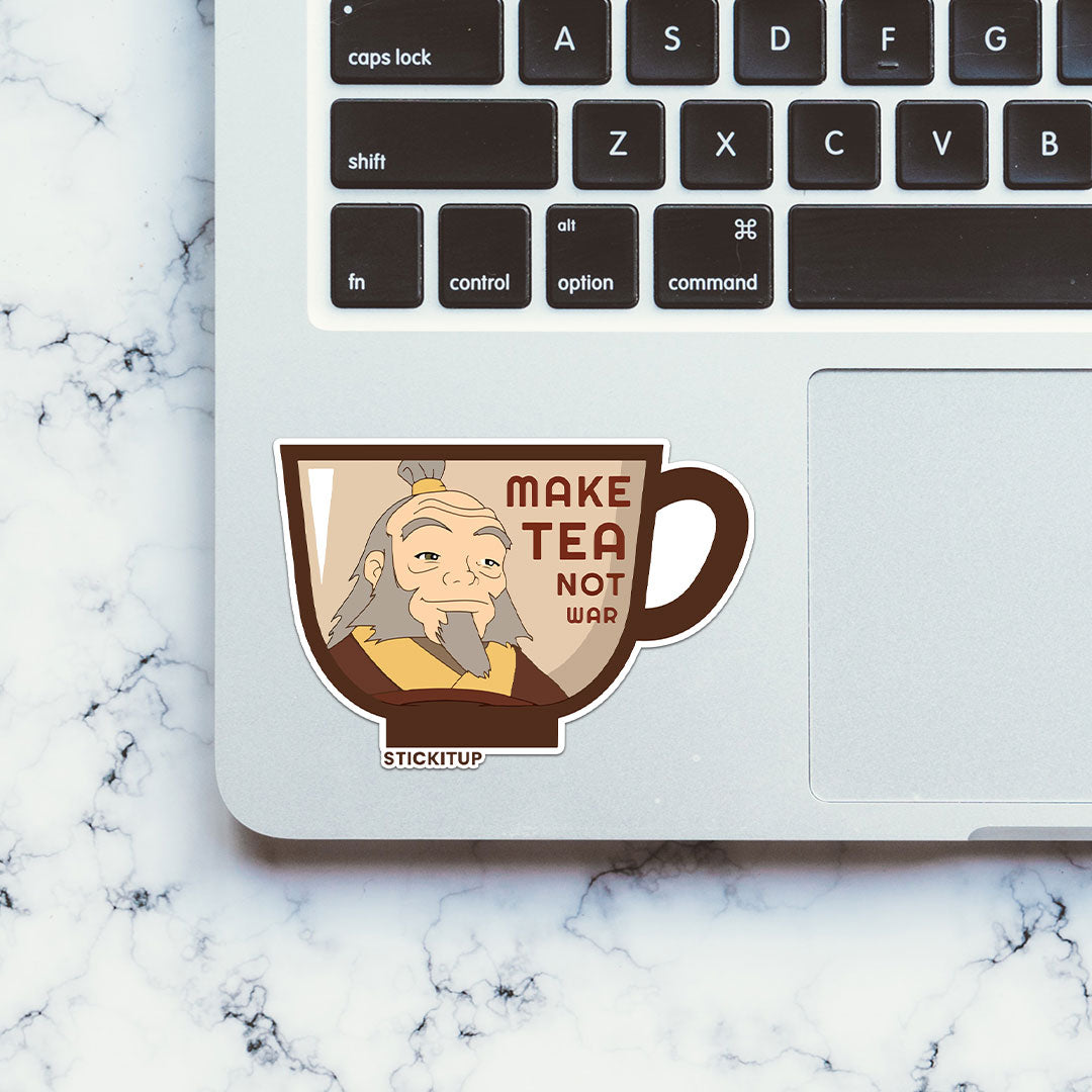 Make Tea Not War Sticker