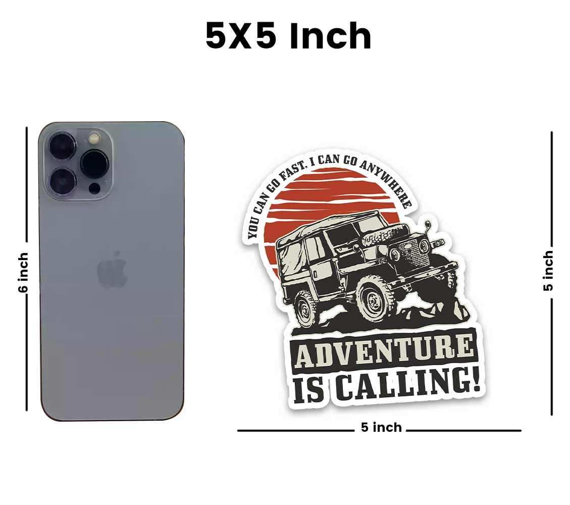 Adventure is calling Reflective Sticker | STICK IT UP