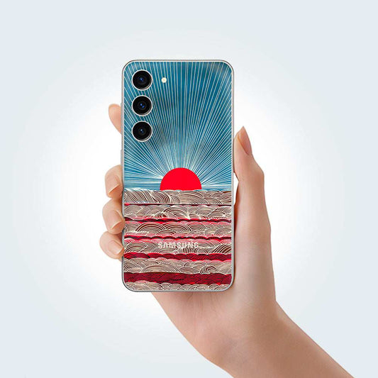 Red Sunrise Phone Skins