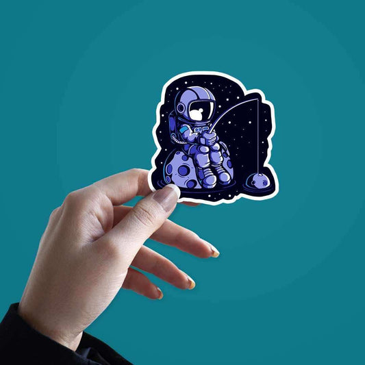Space Fishing sticker | STICK IT UP