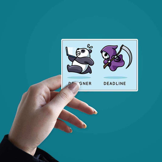 Designer and Deadlines Sticker | STICK IT UP